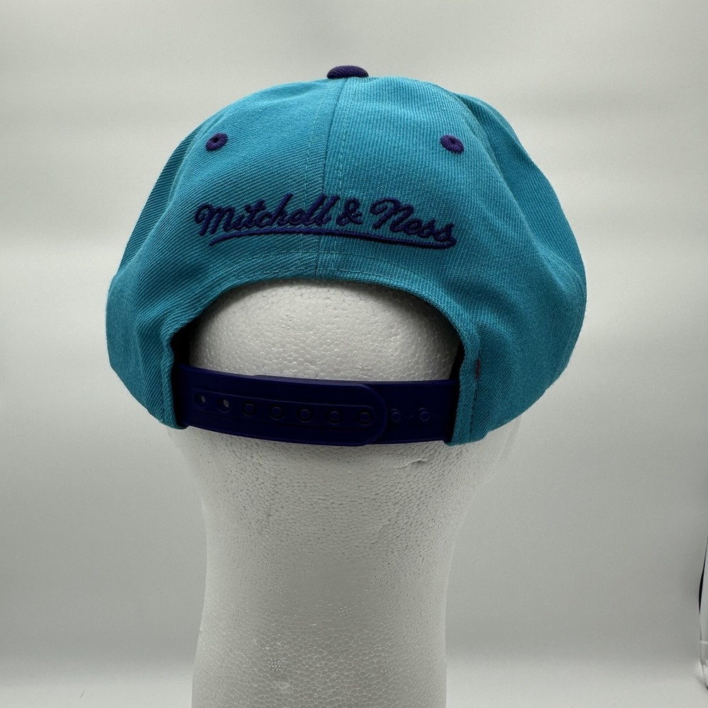 Mitchell & Ness HWC NBA Charlotte Hornets Cap 20977355 Snapback Hat BH780Y OSFM - Picture 9 of 15